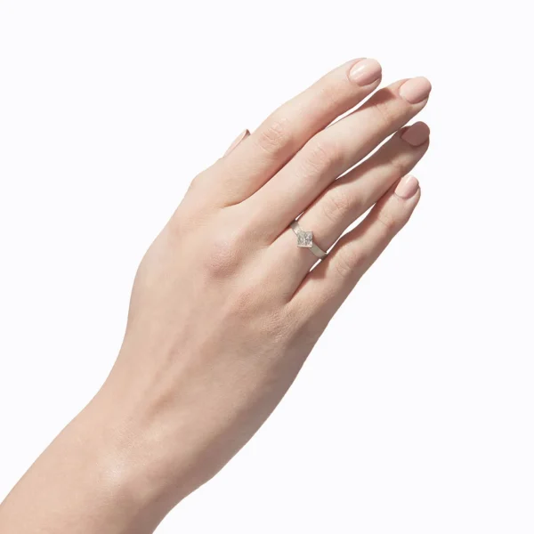 Align Rectangle Diamond Ring 01^Shihara Clearance