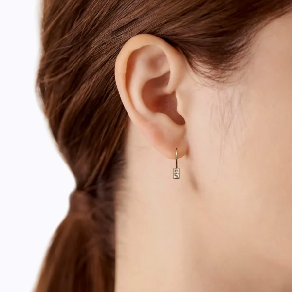 Boxed Diamond Earring 01 R^Shihara Best