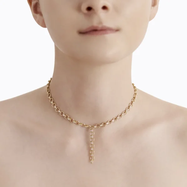 Diamond Link Necklace 02^Shihara Online