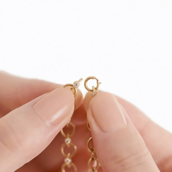 Diamond Link Necklace 02^Shihara Online