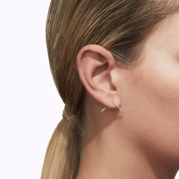 Diamond Post Earring 0302^Shihara Hot
