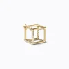 Diamond Square Earring 7 (02)^Shihara Best
