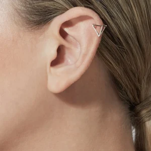 Diamond Triangle Earring 10 (01)^Shihara New