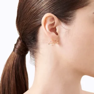 Diamond Twist Curl Earring 03 R^Shihara Discount