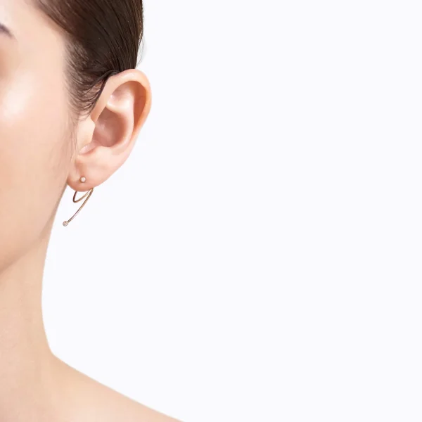 Diamond Twist Curl Earring 02 R^Shihara Discount