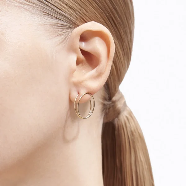 Double Hoop Earring 20^Shihara Clearance