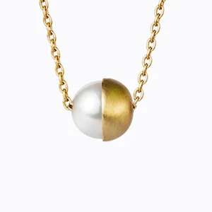 Half Pearl Necklace 90°^Shihara Hot