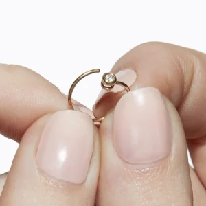 One-Stone Hoop Earring 01^Shihara Discount