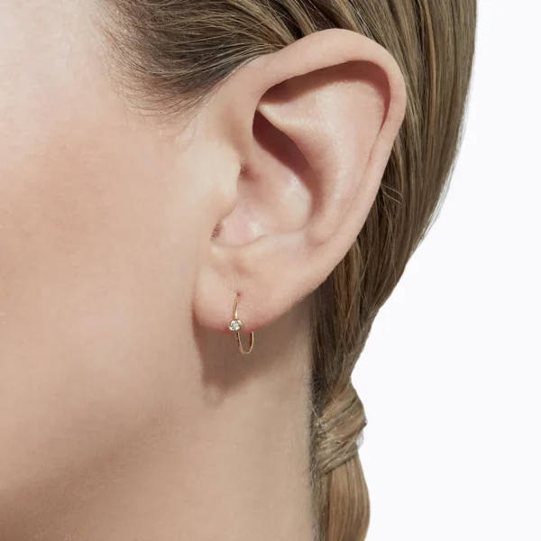 One-Stone Hoop Earring 01^Shihara Discount