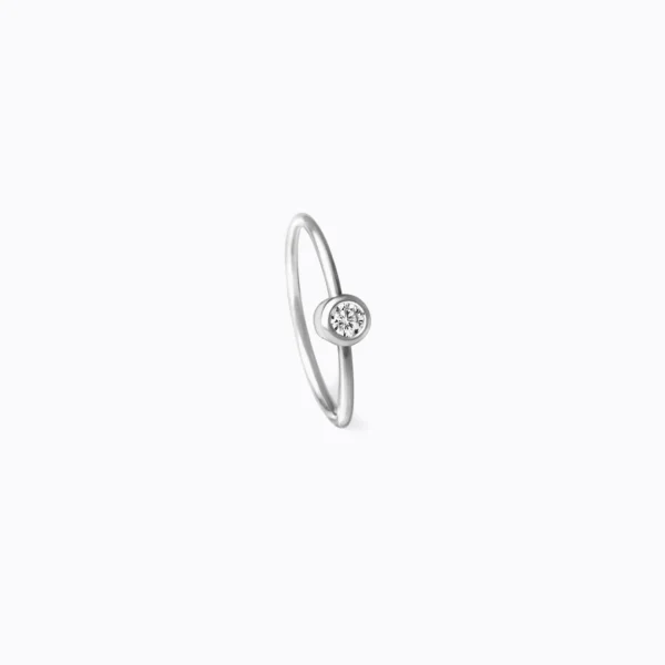 One-Stone Hoop Earring 01^Shihara Discount
