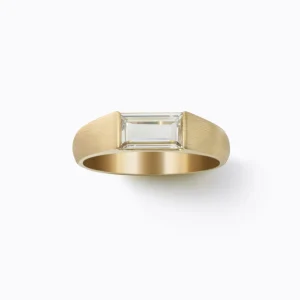 Rectangle Diamond Signet Ring^Shihara Best