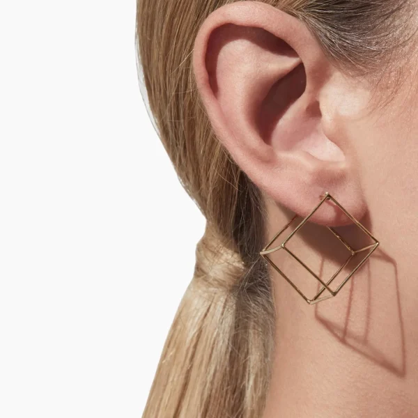 Square Earring 20^Shihara Fashion