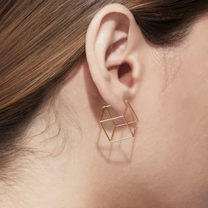 Square Earring 15^Shihara New