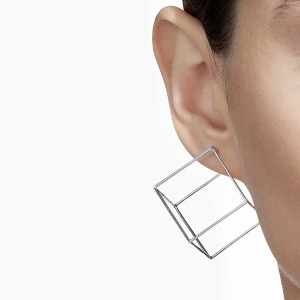 Square Earring 25^Shihara Discount