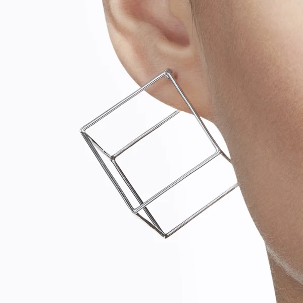 Square Earring 25^Shihara Discount