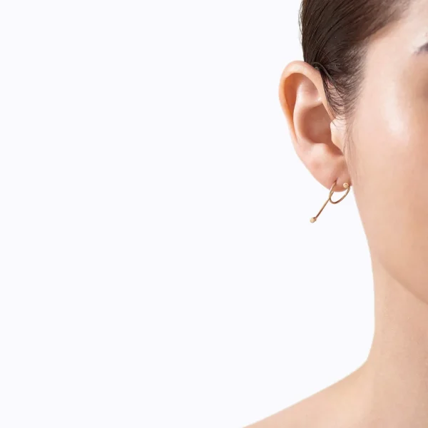 Twist Curl Earring 02 L^Shihara Fashion