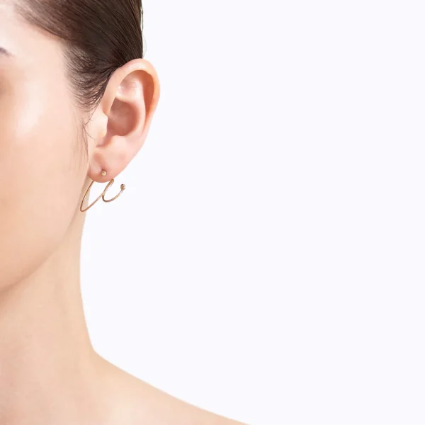 Twist Curl Earring 03 R^Shihara Outlet